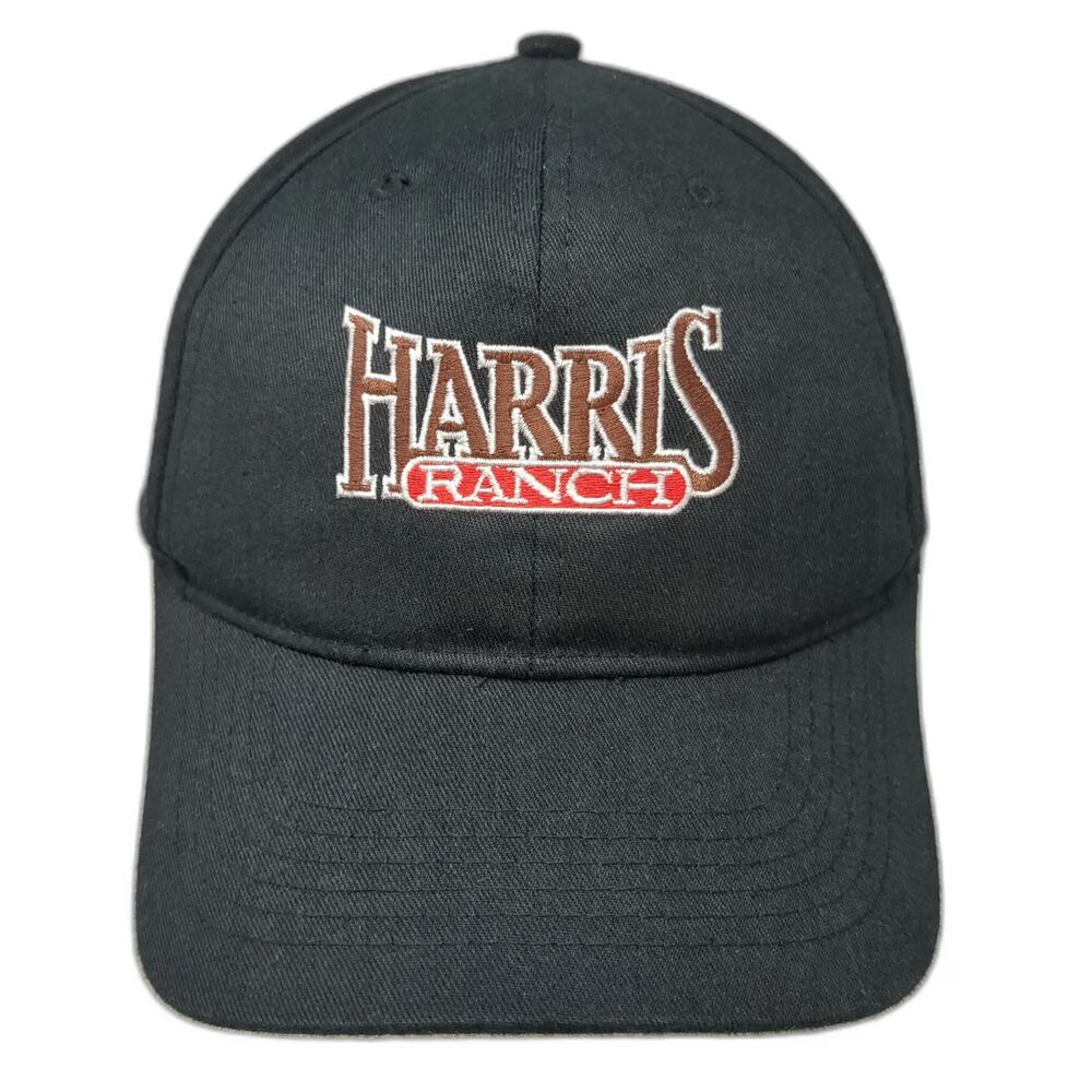Shasta Wear Harris Ranch Hat Black One Size Baseball Cap Slideback Embroidered